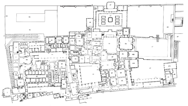 Description: File:Harem Topkapi Palace plan(2).svg