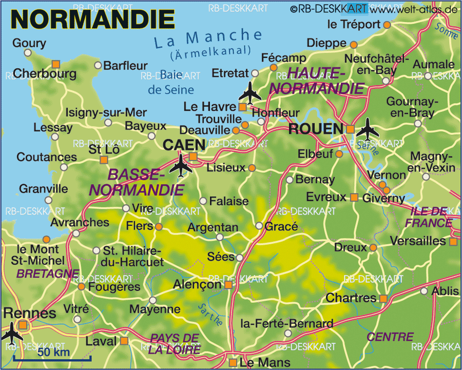 Carte De La Normandie Tourist Board Tourist Map Train - vrogue.co